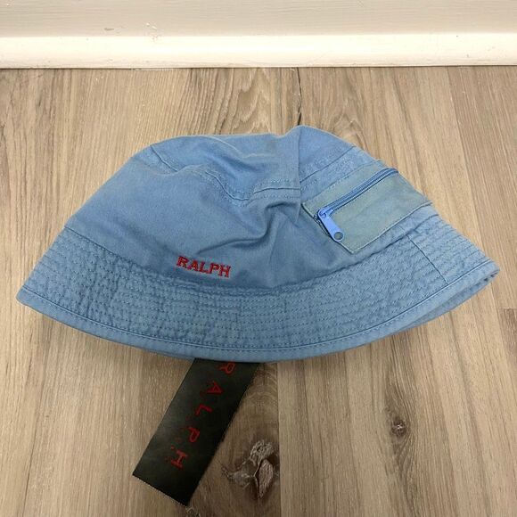 RALPH Ralph Lauren Bucket Hat Women’s OS Blue Vintage NWT - Picture 1 of 4
